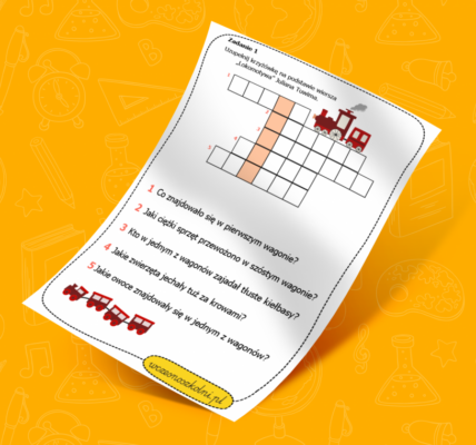 Co jedzie w ostatnim wagonie pociągu z wiersza Lokomotywa?