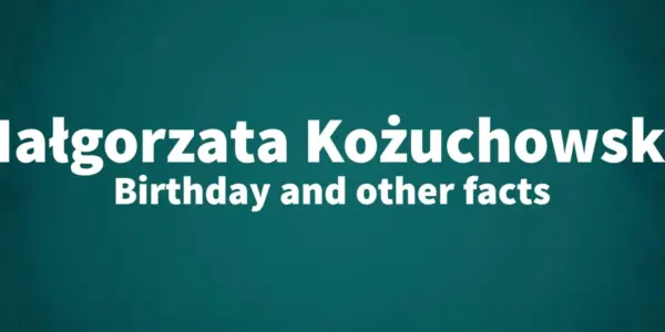 małgorzata kożuchowska — PL news