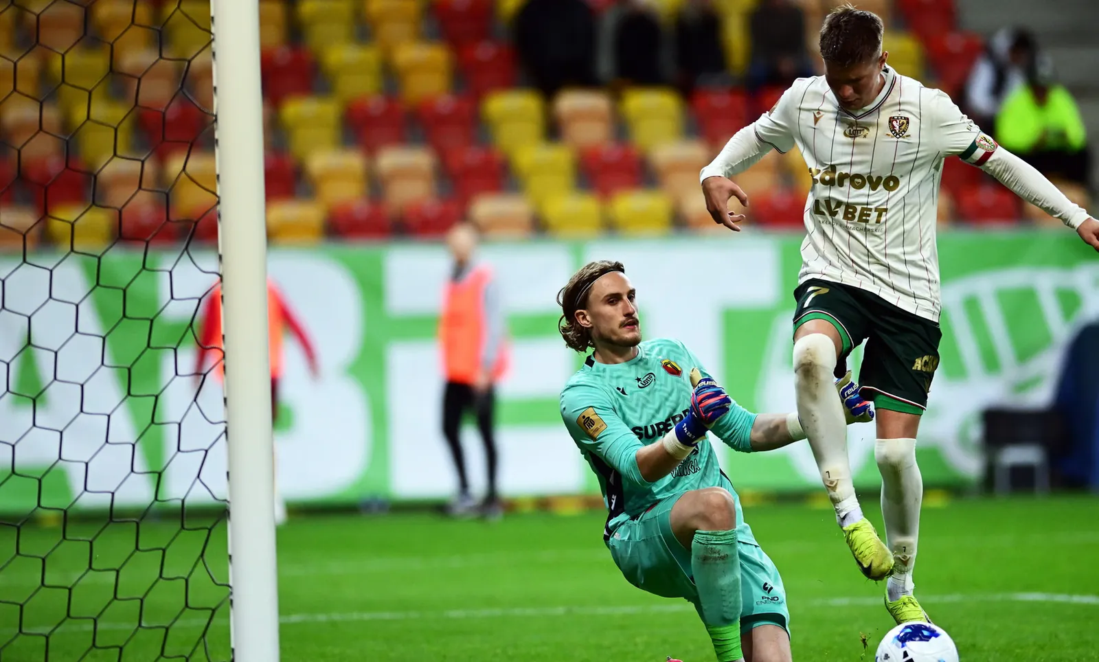Piotr Samiec-Talar po meczu Śląsk Wrocław - Jagiellonia Białystok pojechał do szpitala.
